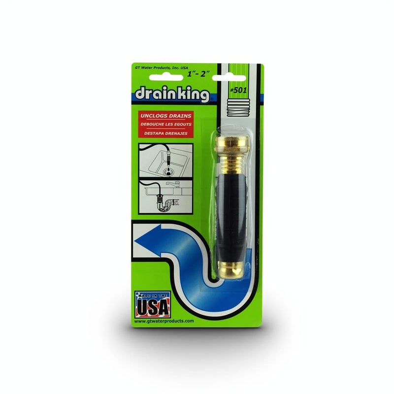 Drain King 501 Unclogs Bathroom Sinks, Showers, and Swimming Pool Drains, 1 to 2 Inch - Image 2